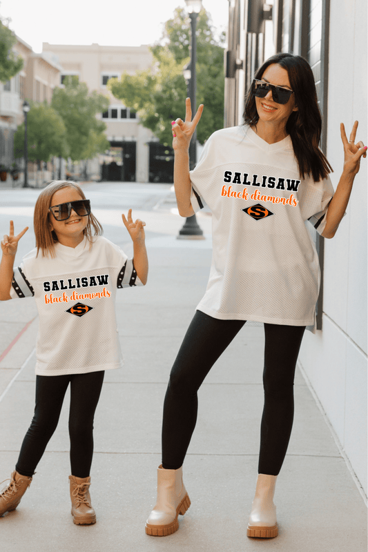 SALLISAW BLACK DIAMONDS VARSITY FASHION JERSEY - The Club
