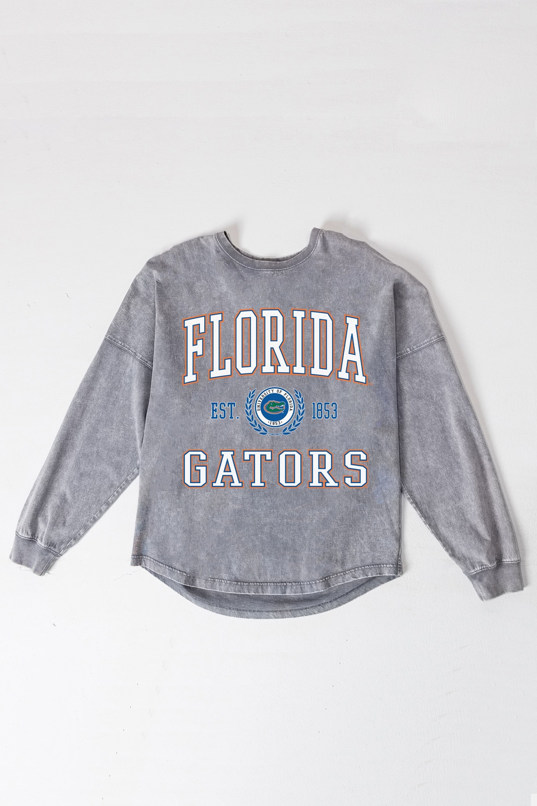 FLORIDA GATORS FINAL SCORE FADED WASH PULLOVER