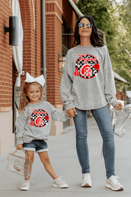 KIEFER TROJANS FADED WASH PULLOVER - The Club