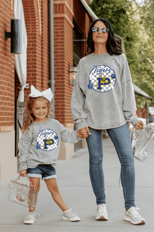 PRYOR TIGERS FADED WASH PULLOVER - The Club