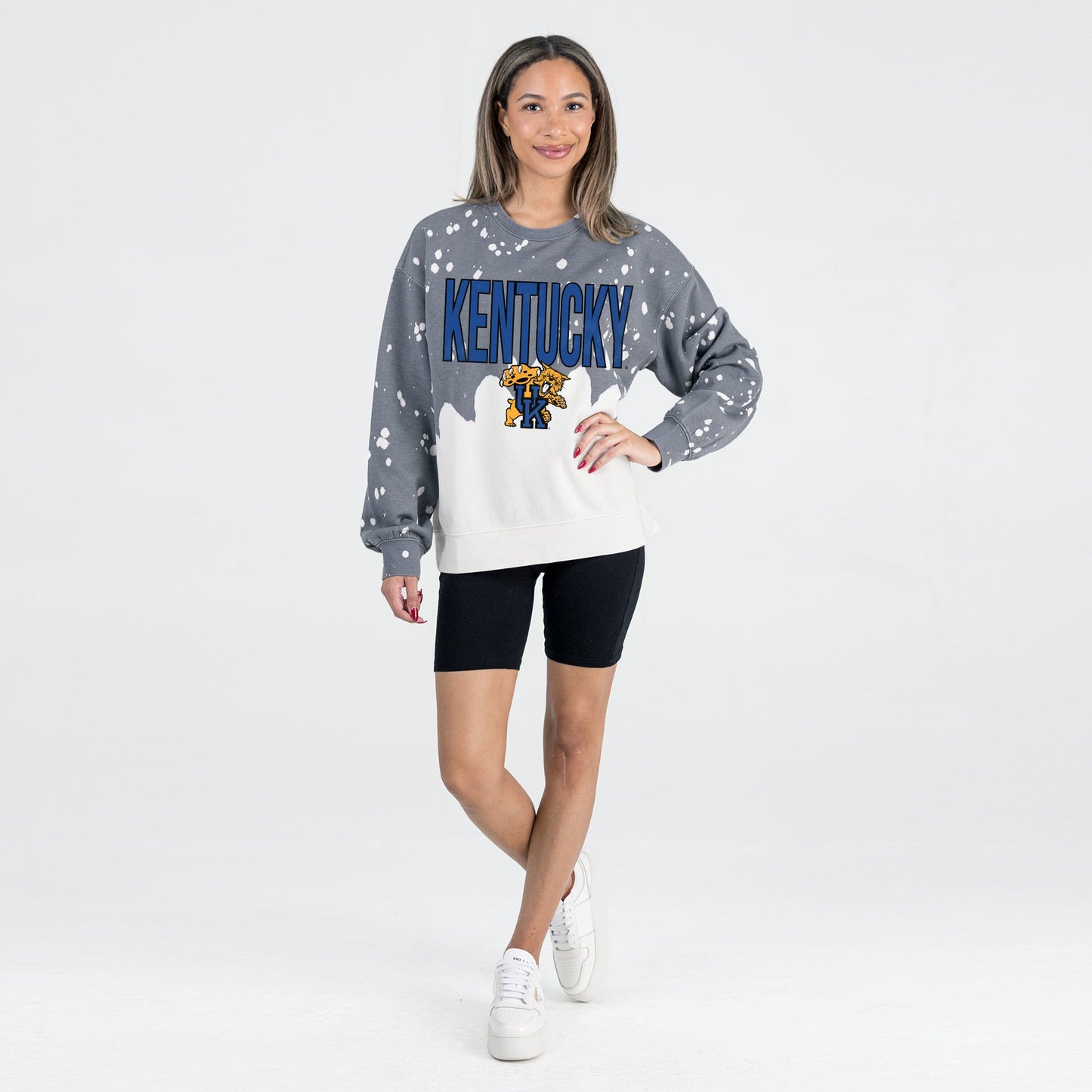 KENTUCKY WILDCATS CASUAL FAN LONG-SLEEVE FRENCH TERRY PULLOVER