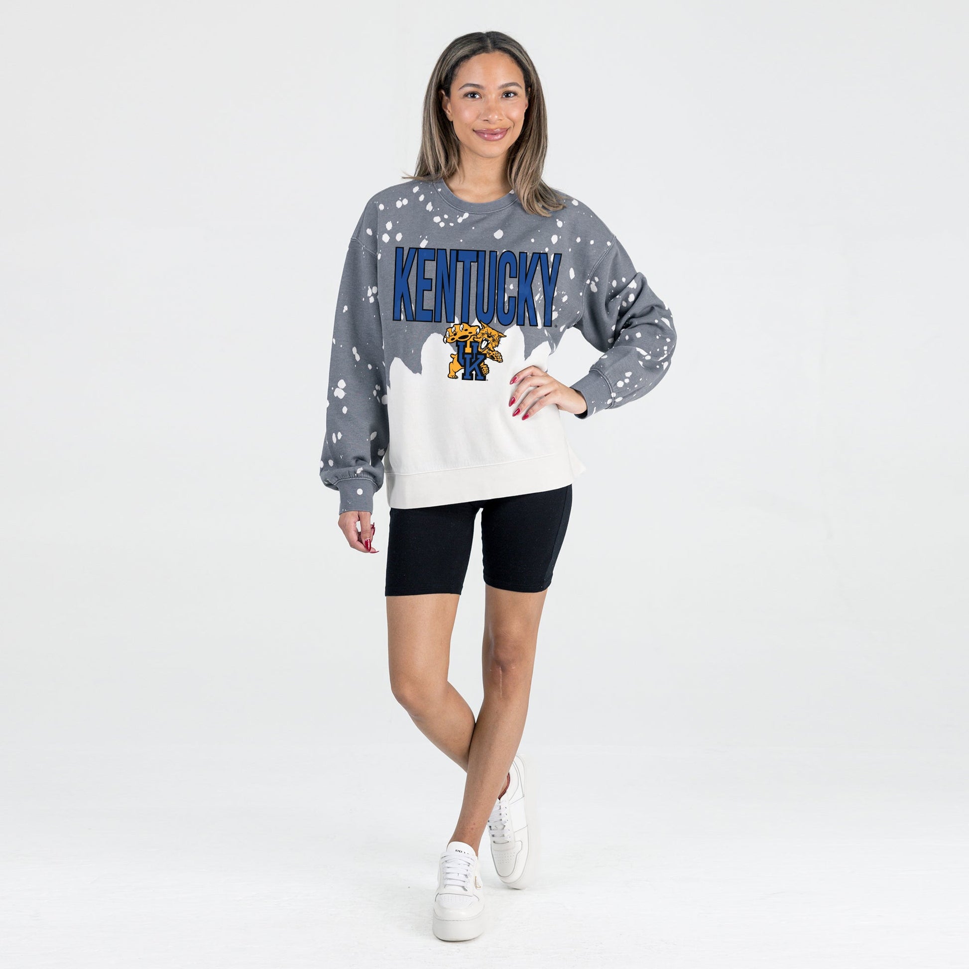 KENTUCKY WILDCATS CASUAL FAN LONG-SLEEVE FRENCH TERRY PULLOVER