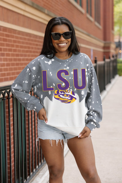 LSU TIGERS CASUAL FAN LONG-SLEEVE FRENCH TERRY PULLOVER