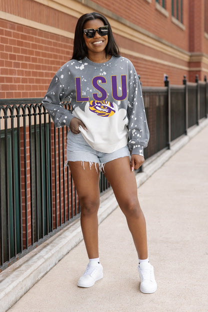 LSU TIGERS CASUAL FAN LONG-SLEEVE FRENCH TERRY PULLOVER