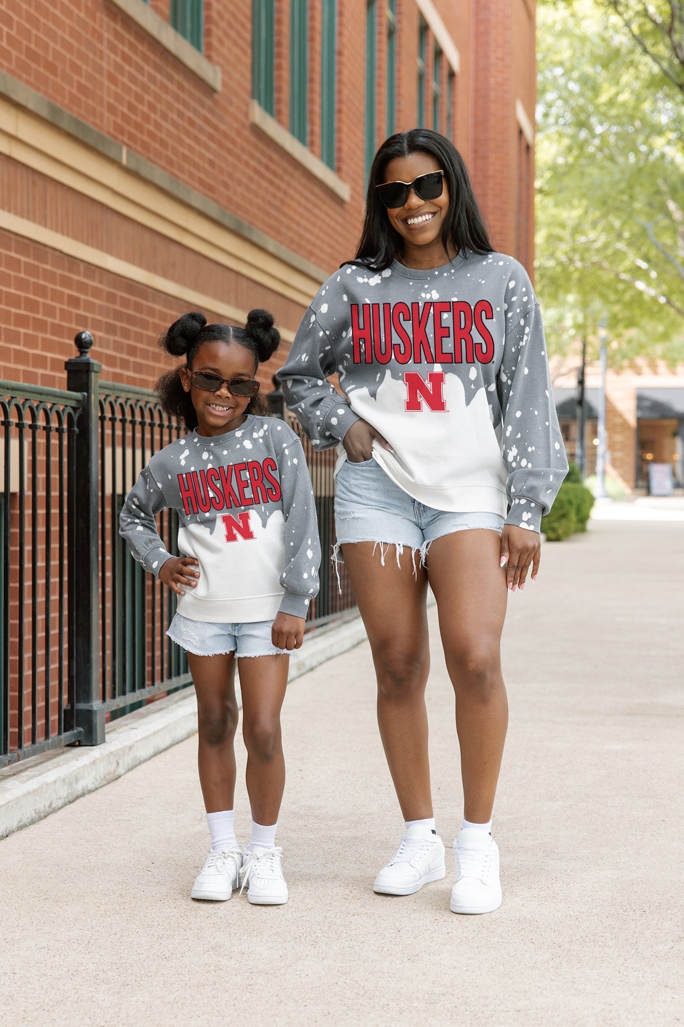NEBRASKA CORNHUSKERS CASUAL FAN LONG-SLEEVE FRENCH TERRY PULLOVER