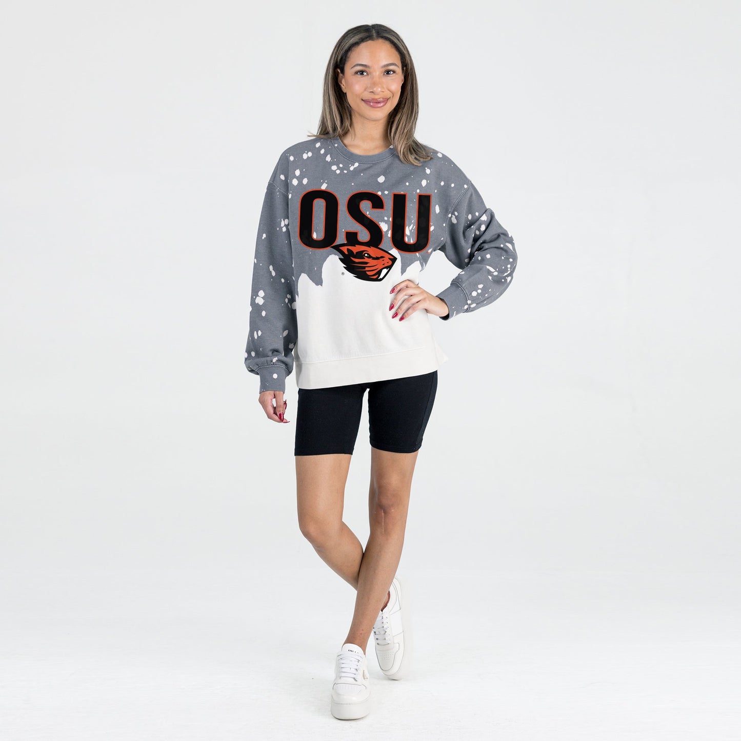OREGON STATE BEAVERS CASUAL FAN LONG-SLEEVE FRENCH TERRY PULLOVER