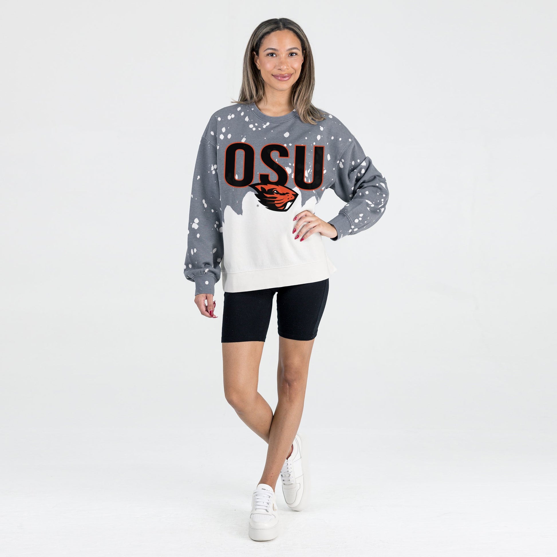 OREGON STATE BEAVERS CASUAL FAN LONG-SLEEVE FRENCH TERRY PULLOVER