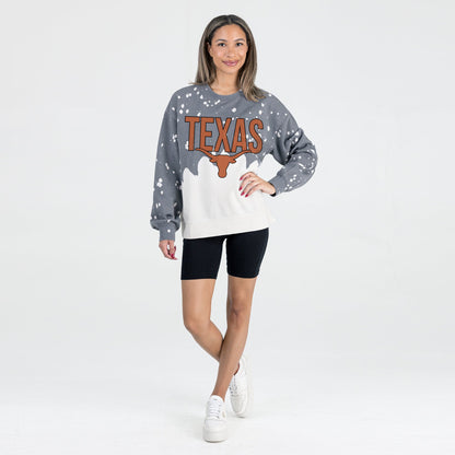 TEXAS LONGHORNS CASUAL FAN LONG-SLEEVE FRENCH TERRY PULLOVER
