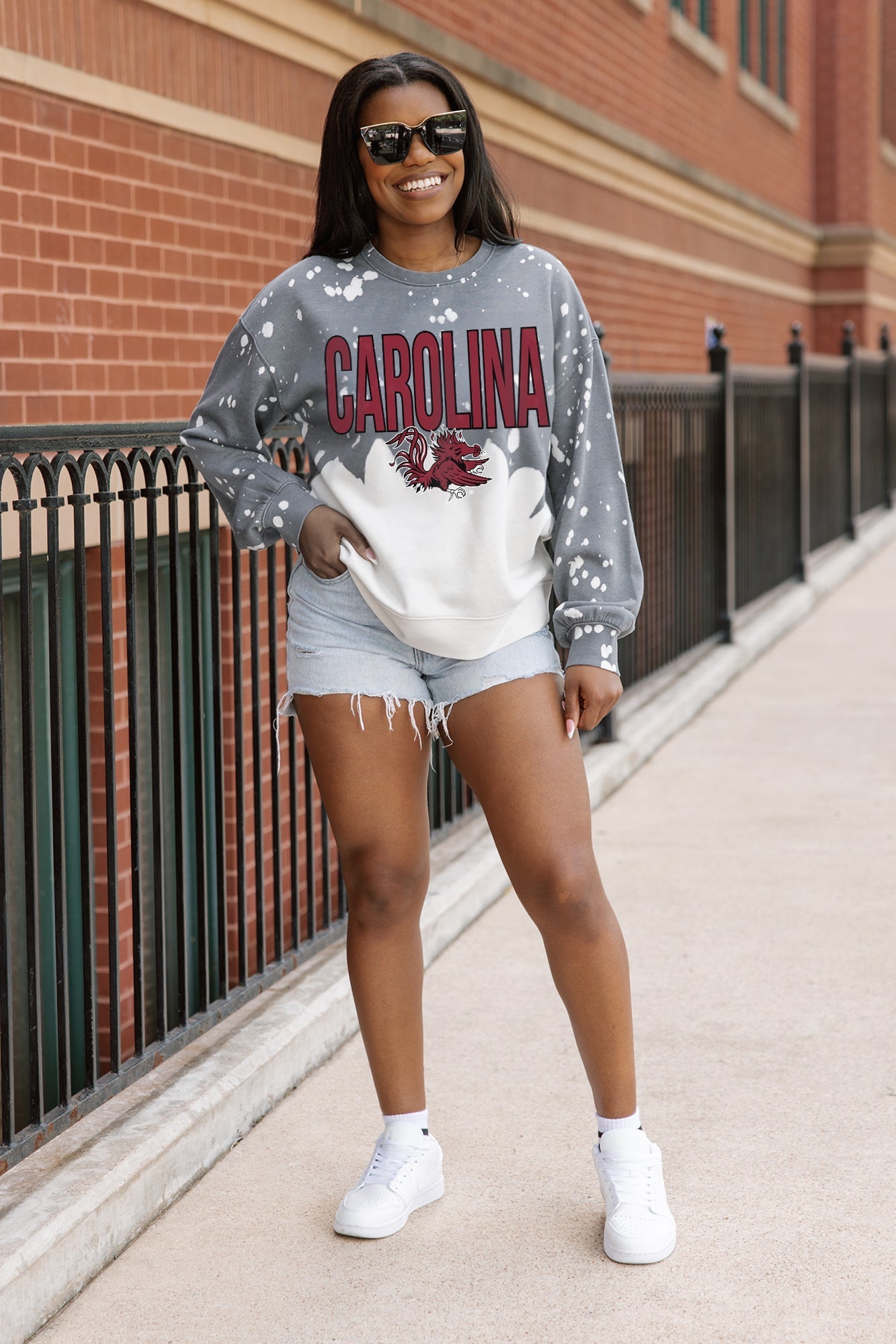SOUTH CAROLINA GAMECOCKS CASUAL FAN LONG-SLEEVE FRENCH TERRY PULLOVER