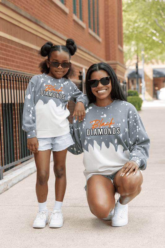SALLISAW BLACK DIAMONDS BLEACH WASH PULLOVER - The Club