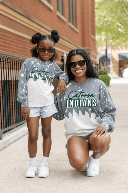 CATOOSA INDIANS YOUTH BLEACH WASH PULLOVER - The Club