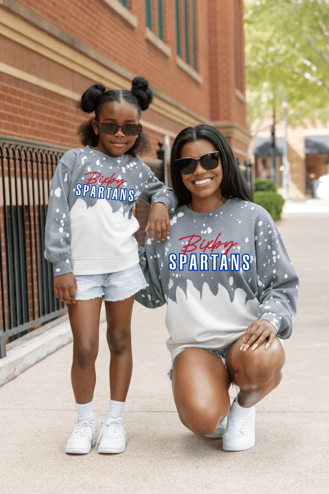 BIXBY SPARTANS BLEACH WASH PULLOVER