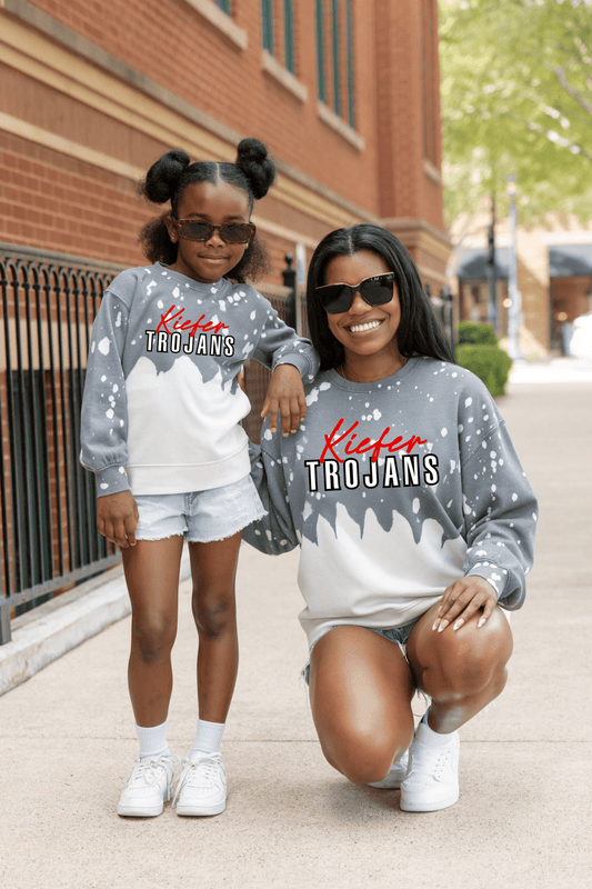 KIEFER TROJANS BLEACH WASH PULLOVER - The Club