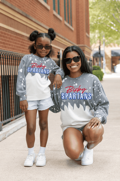 BIXBY SPARTANS YOUTH BLEACH WASH PULLOVER - The Club