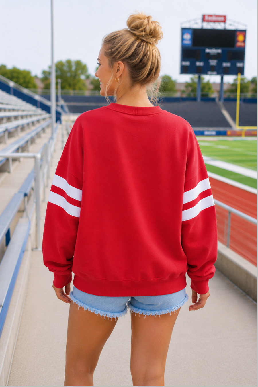 *PRE-ORDER* PB003 -  BIXBY SPARTANS APPLIQUE SWEATSHIRT