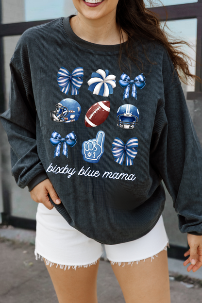 BIXBY BLUE MAMA CORDED VINTAGE WASH PULLOVER