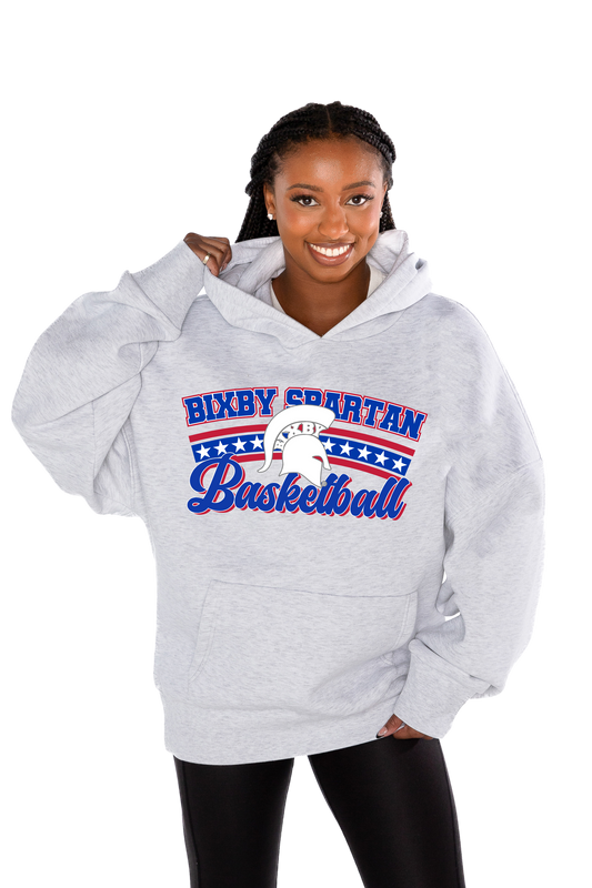 BIXBY SPARTANS BASKETBALL OVERSIZED PREMIUM WEIGHT HOODIE