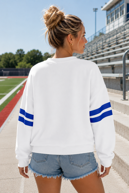 *PRE-ORDER* PB003 -  BIXBY SPARTANS APPLIQUE SWEATSHIRT