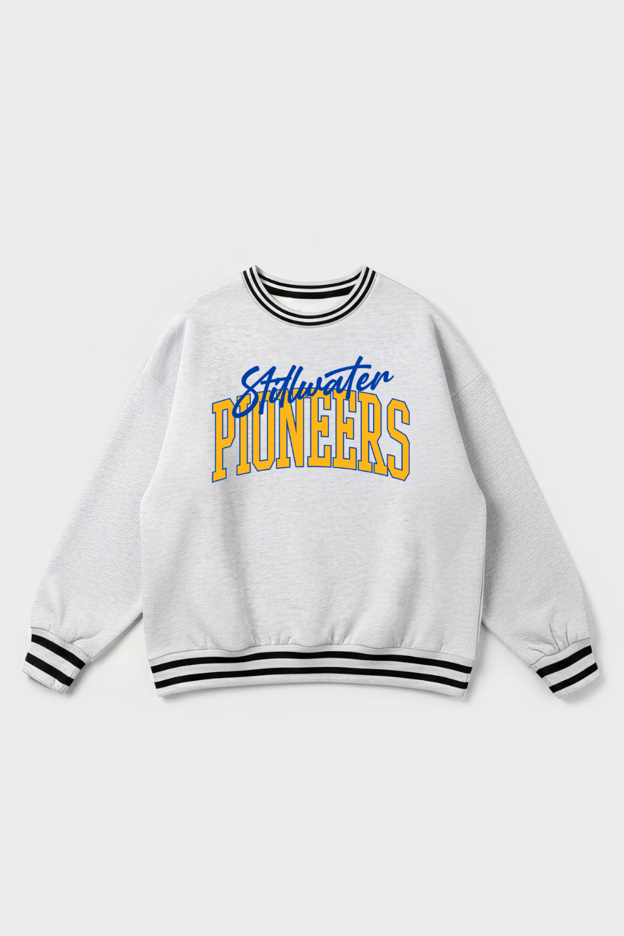 CUSTOM LOGO OVERSIZED RETRO RINGER SWEATSHIRT
