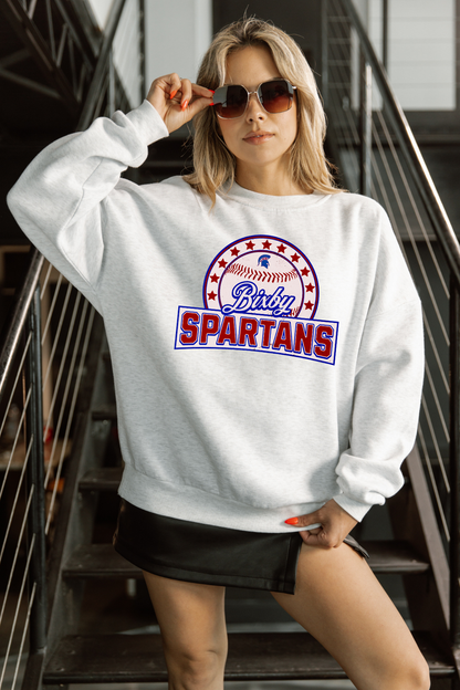 BIXBY SPARTANS BASEBALL PREMIUM FLEECE CREWNECK SWEATSHIRT