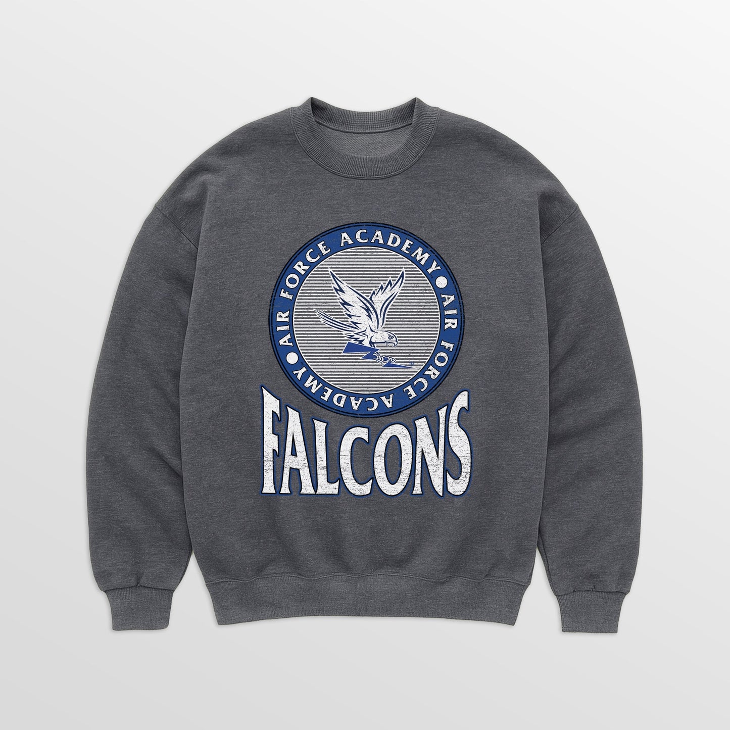 AIR FORCE FALCONS SATURDAY SEAL PREMIUM FLEECE DROP SHOULDER CREWNECK PULLOVER