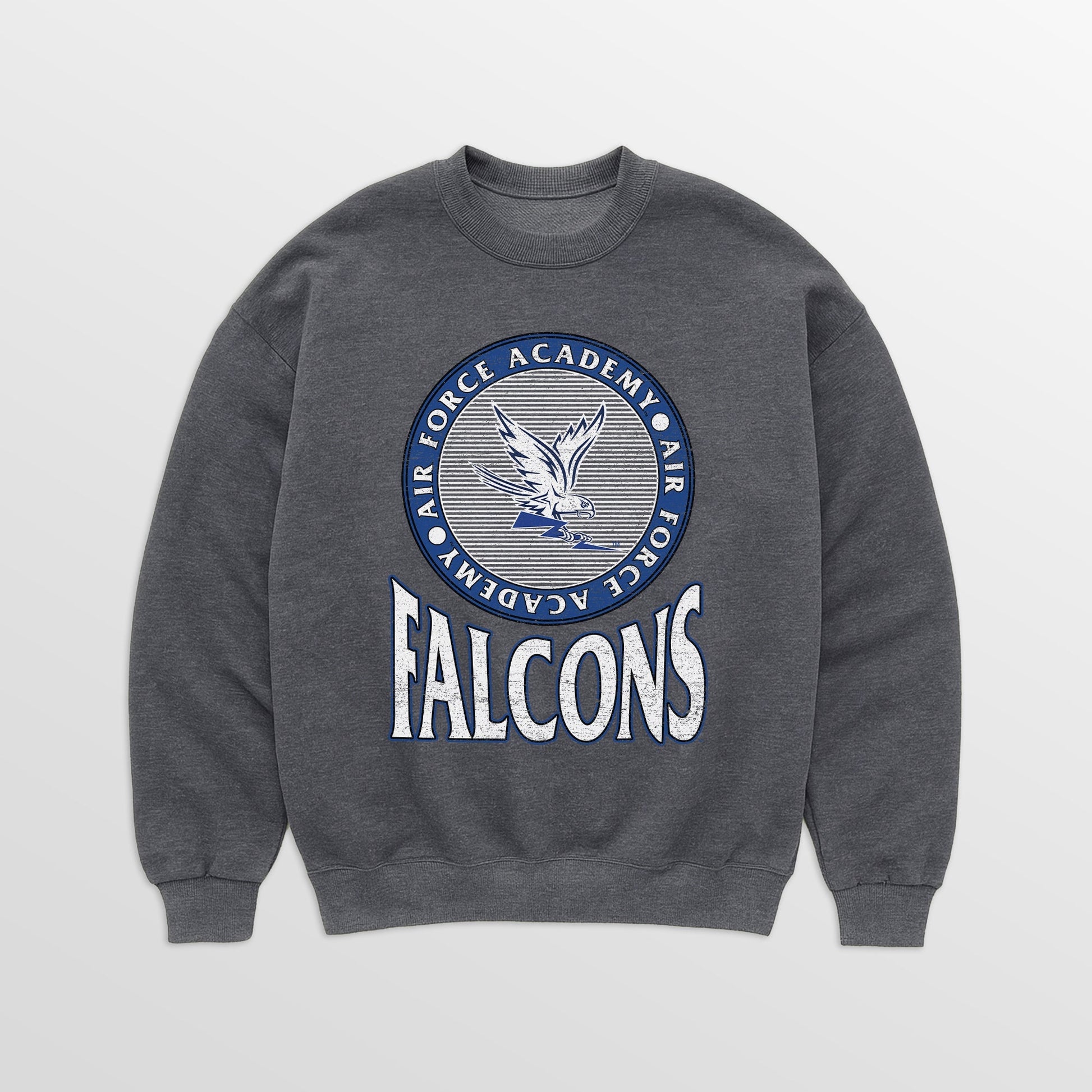 AIR FORCE FALCONS SATURDAY SEAL PREMIUM FLEECE DROP SHOULDER CREWNECK PULLOVER