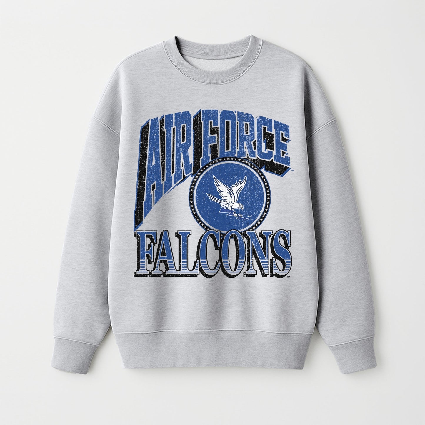 AIR FORCE FALCONS GAME ON PREMIUM FLEECE DROP SHOULDER CREWNECK PULLOVER