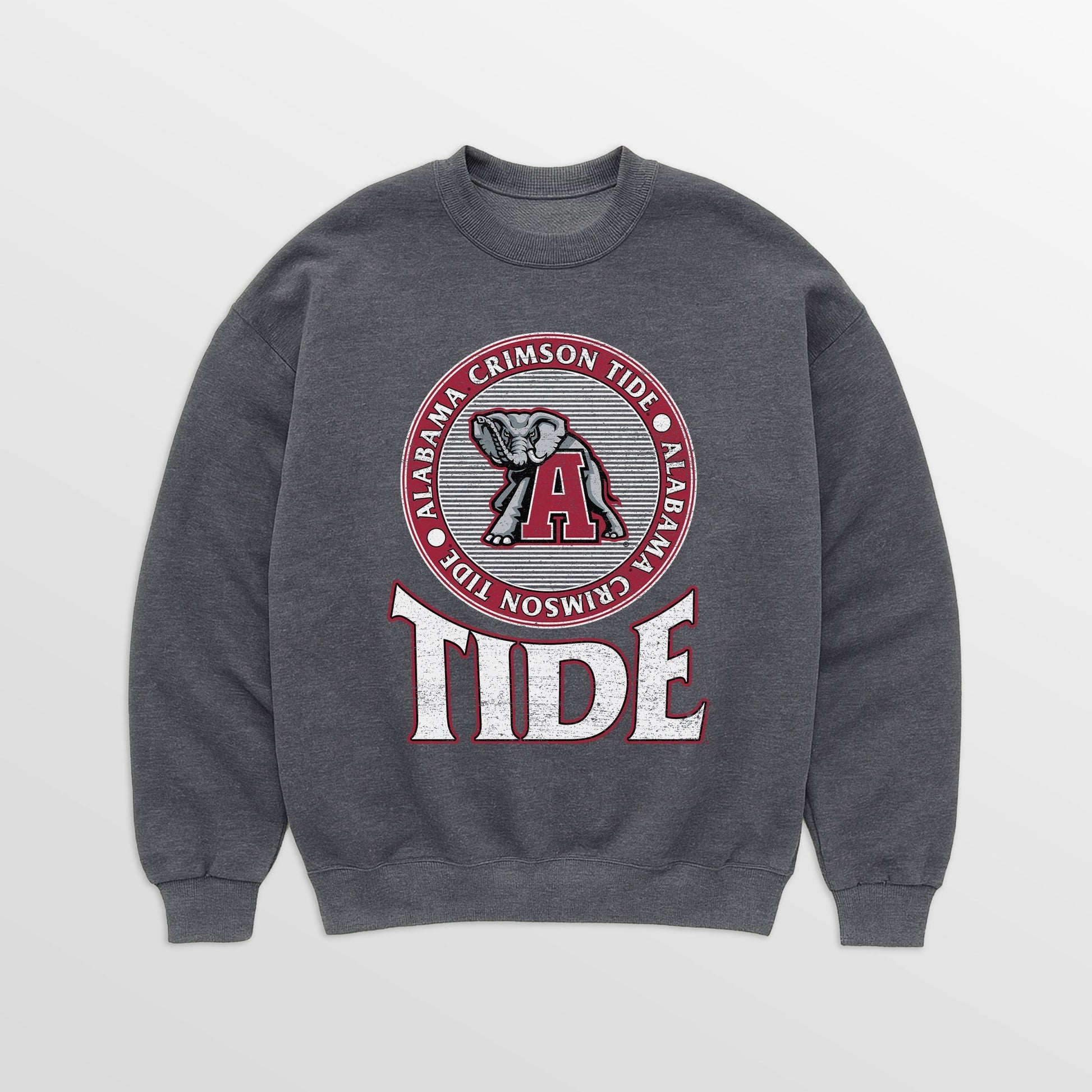ALABAMA CRIMSON TIDE SATURDAY SEAL PREMIUM FLEECE DROP SHOULDER CREWNECK PULLOVER