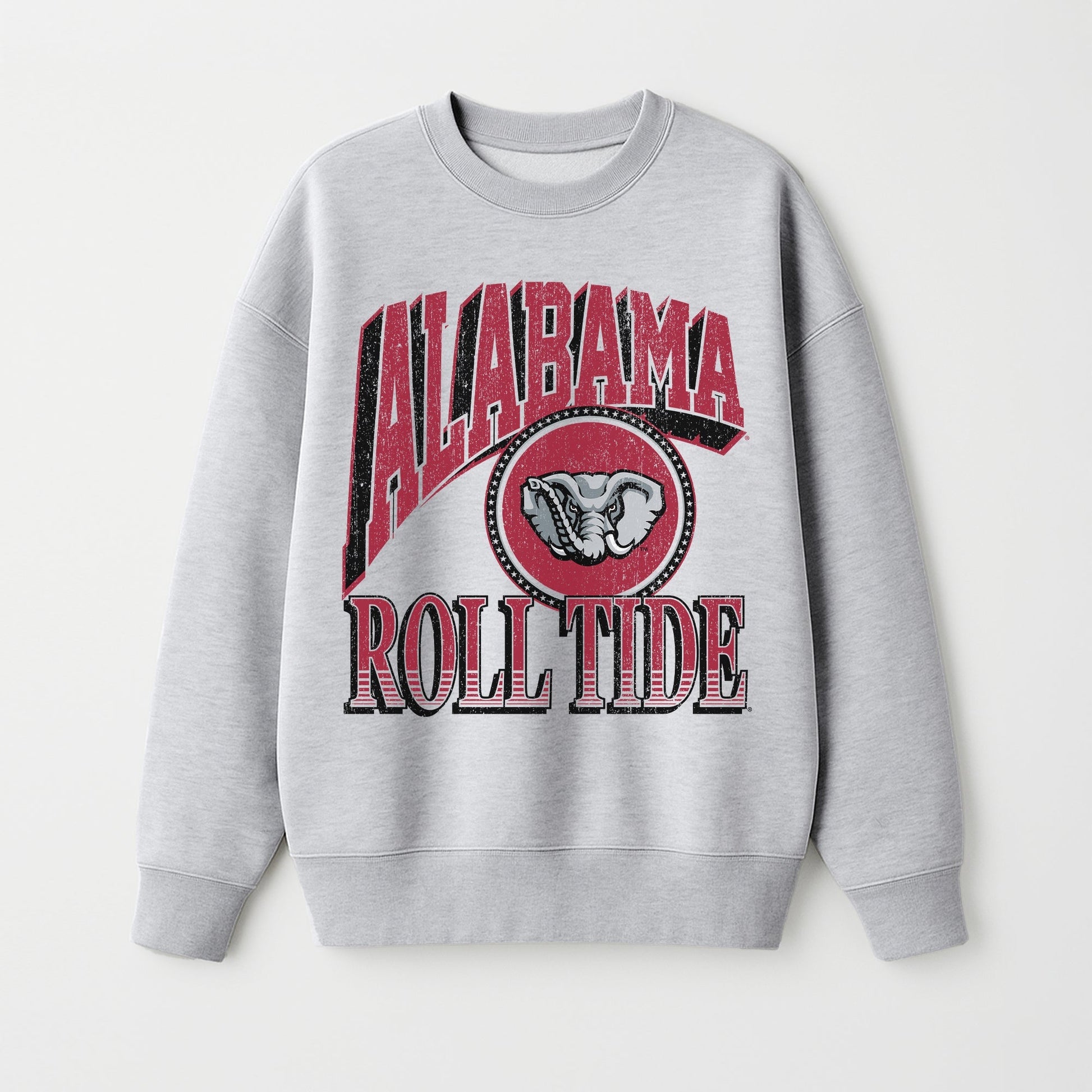 ALABAMA CRIMSON TIDE GAME ON PREMIUM FLEECE DROP SHOULDER CREWNECK PULLOVER