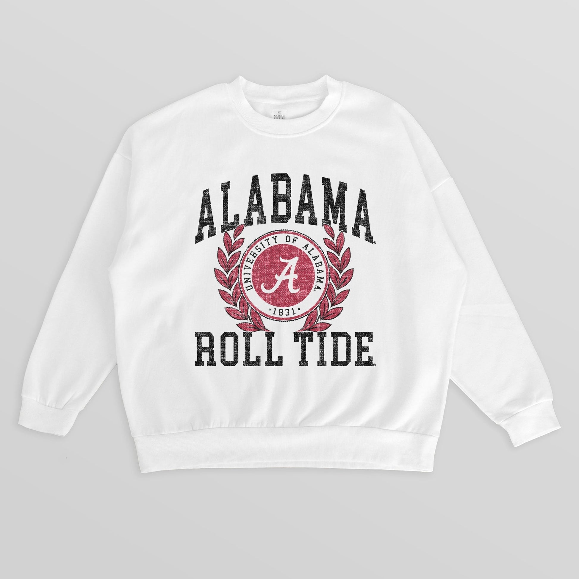 ALABAMA CRIMSON TIDE GOLD STANDARD PREMIUM FLEECE DROP SHOULDER CREWNECK PULLOVER