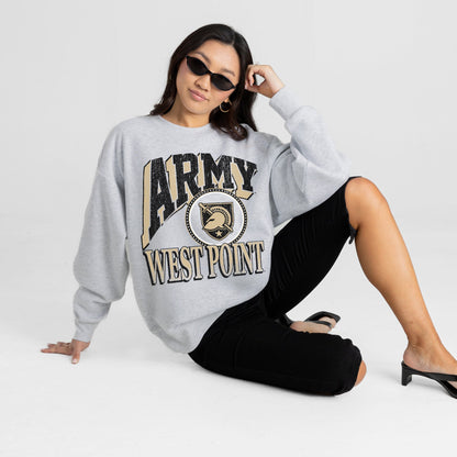 ARMY BLACK KNIGHTS GAME ON PREMIUM FLEECE DROP SHOULDER CREWNECK PULLOVER
