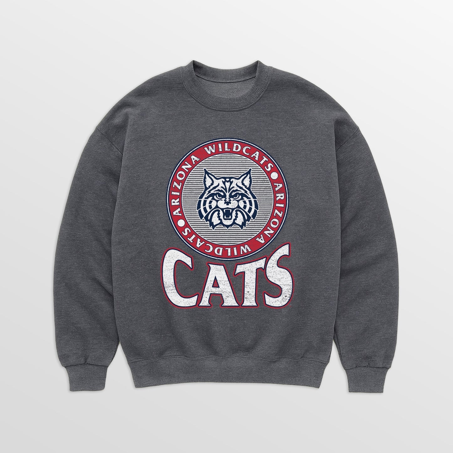 ARIZONA WILDCATS SATURDAY SEAL PREMIUM FLEECE DROP SHOULDER CREWNECK PULLOVER