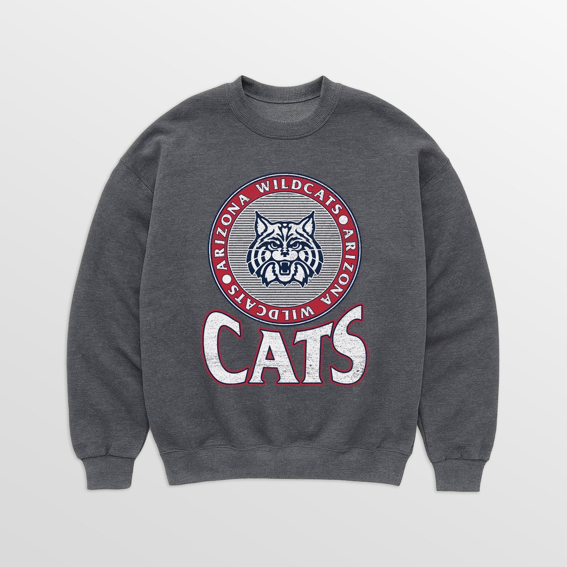 ARIZONA WILDCATS SATURDAY SEAL PREMIUM FLEECE DROP SHOULDER CREWNECK PULLOVER