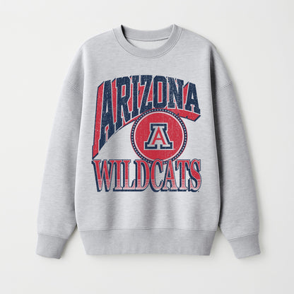 ARIZONA WILDCATS GAME ON PREMIUM FLEECE DROP SHOULDER CREWNECK PULLOVER