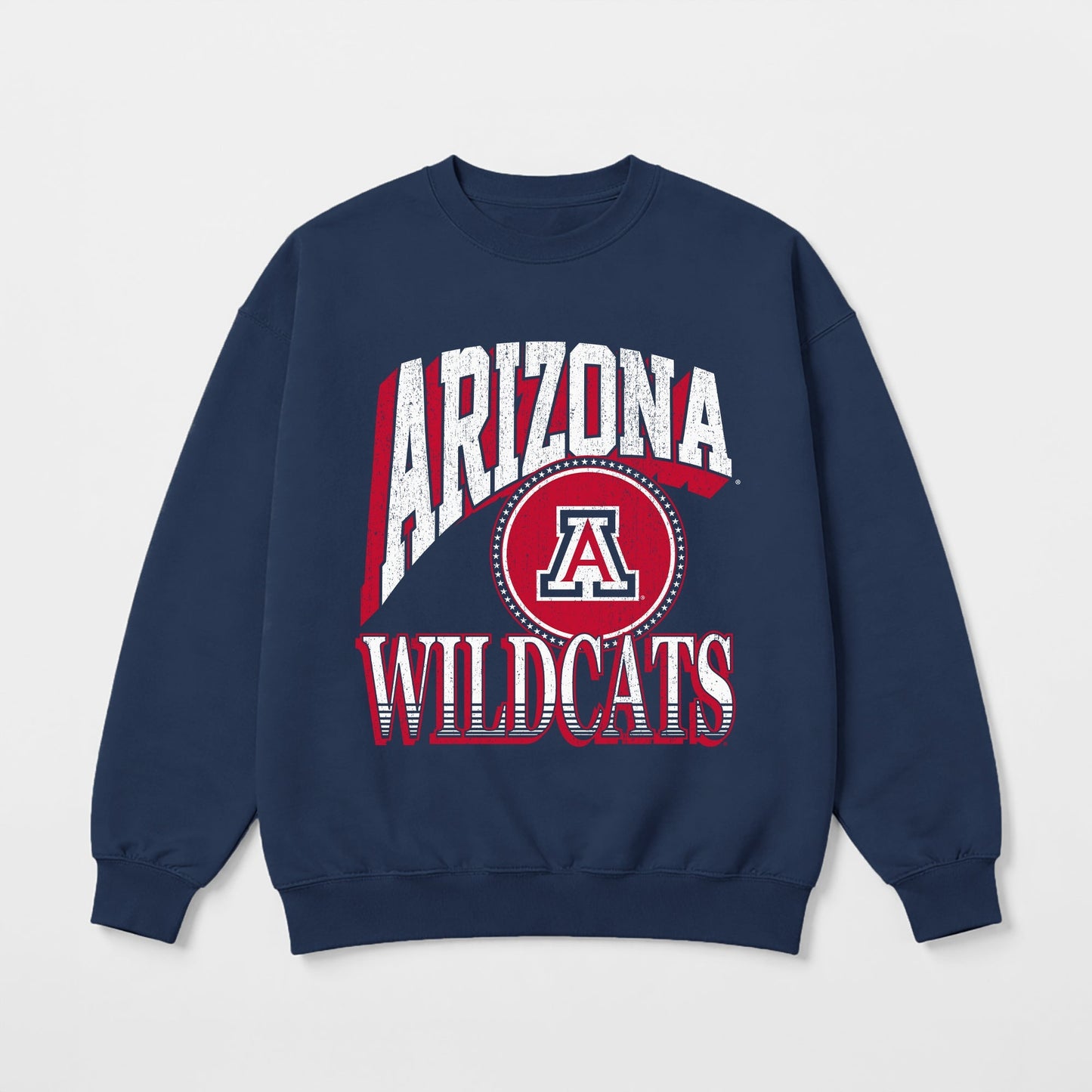 ARIZONA WILDCATS MAIN CHARACTER PREMIUM FLEECE DROP SHOULDER CREWNECK PULLOVER