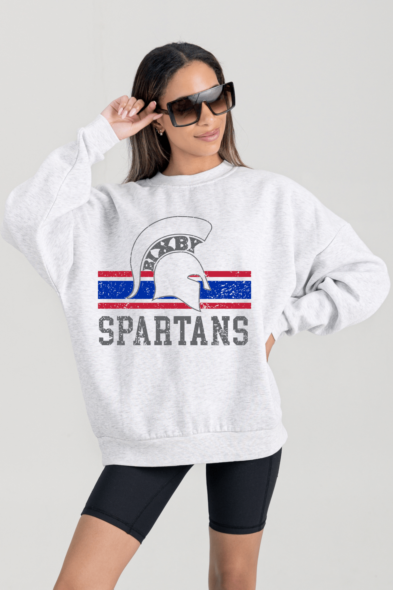 BIXBY SPARTANS PREMIUM FLEECE CREWNECK SWEATSHIRT - The Club