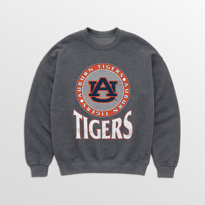 AUBURN TIGERS SATURDAY SEAL PREMIUM FLEECE DROP SHOULDER CREWNECK PULLOVER