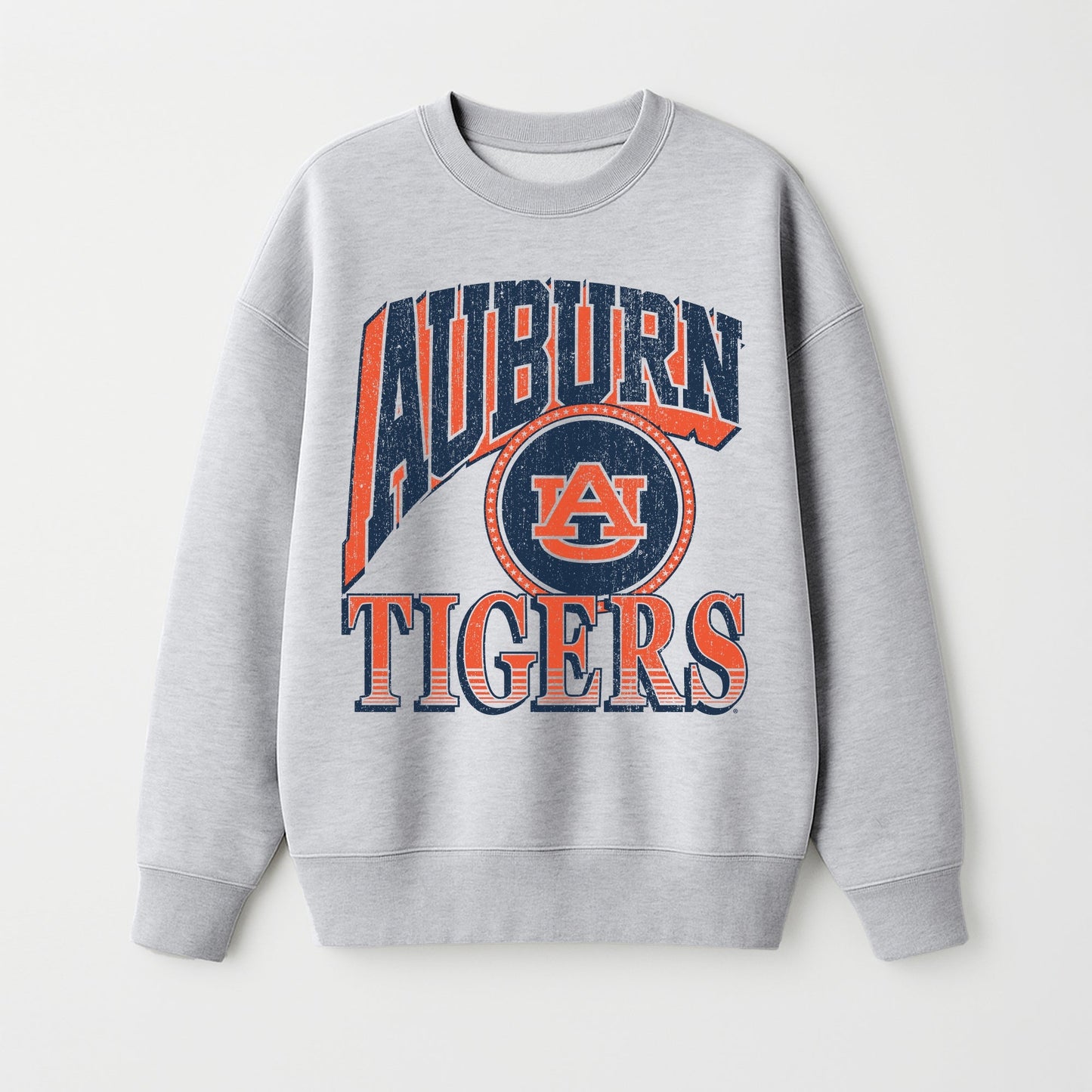 AUBURN TIGERS GAME ON PREMIUM FLEECE DROP SHOULDER CREWNECK PULLOVER