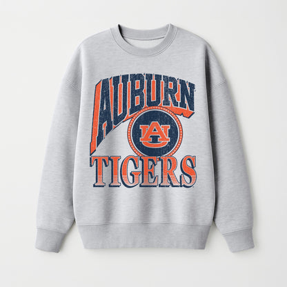 AUBURN TIGERS GAME ON PREMIUM FLEECE DROP SHOULDER CREWNECK PULLOVER
