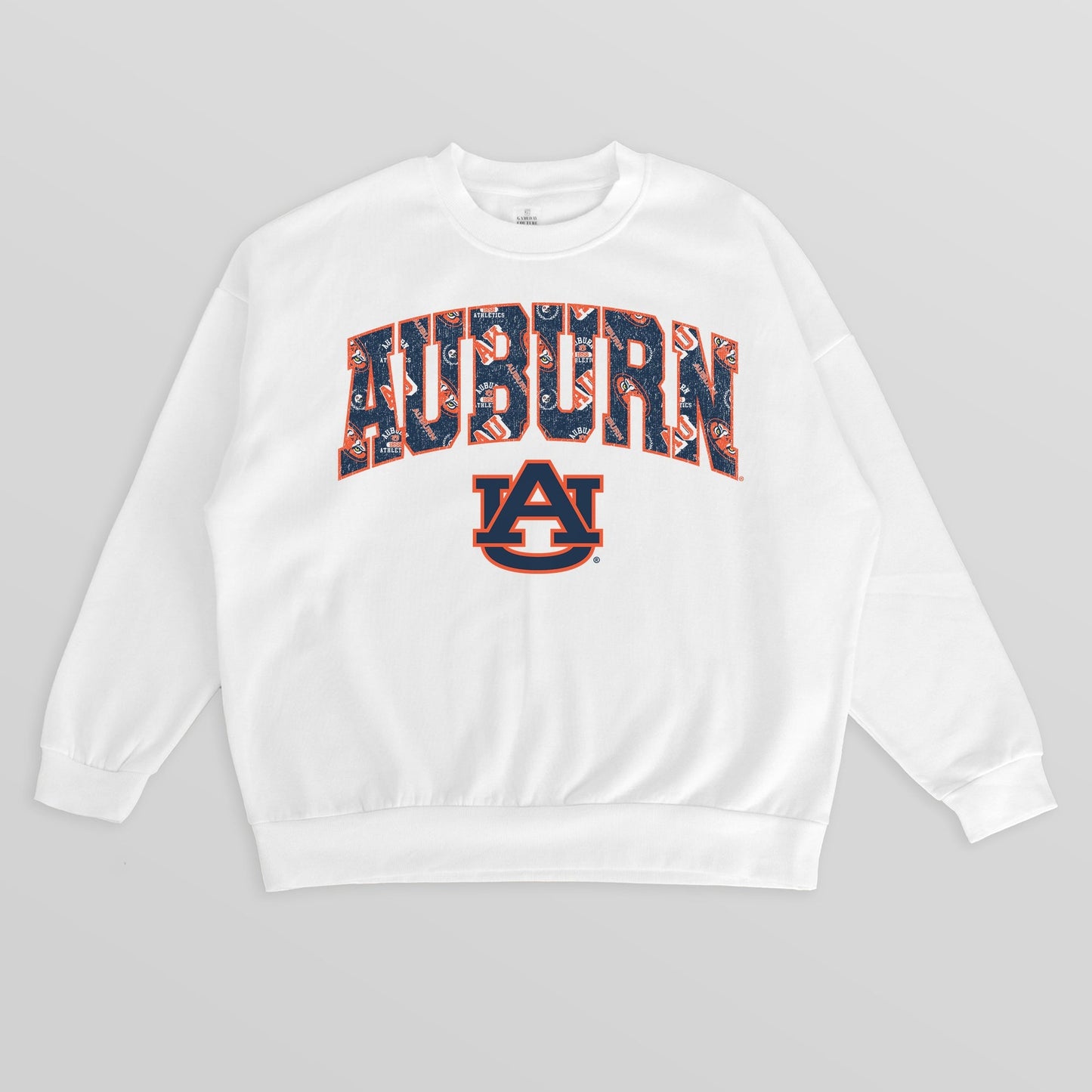 AUBURN TIGERS SWEET PLAY PREMIUM FLEECE DROP SHOULDER CREWNECK PULLOVER