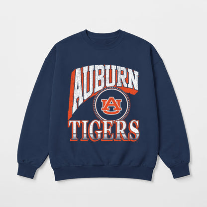 AUBURN TIGERS MAIN CHARACTER PREMIUM FLEECE DROP SHOULDER CREWNECK PULLOVER
