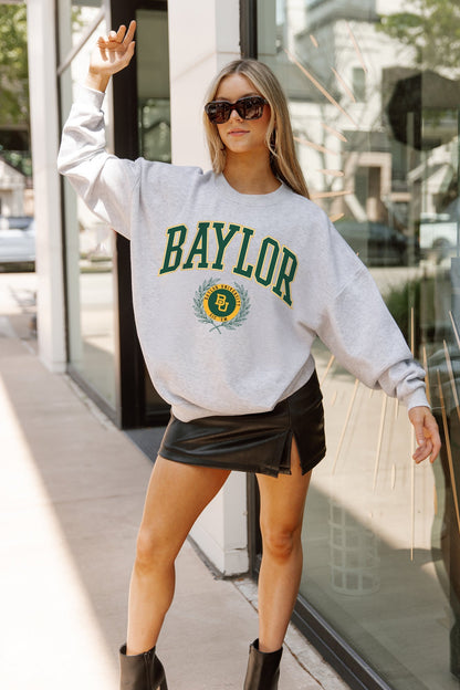 BAYLOR BEARS TRADITION REFINED PREMIUM FLEECE CREWNECK PULLOVER