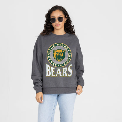 BAYLOR BEARS SATURDAY SEAL PREMIUM FLEECE DROP SHOULDER CREWNECK PULLOVER