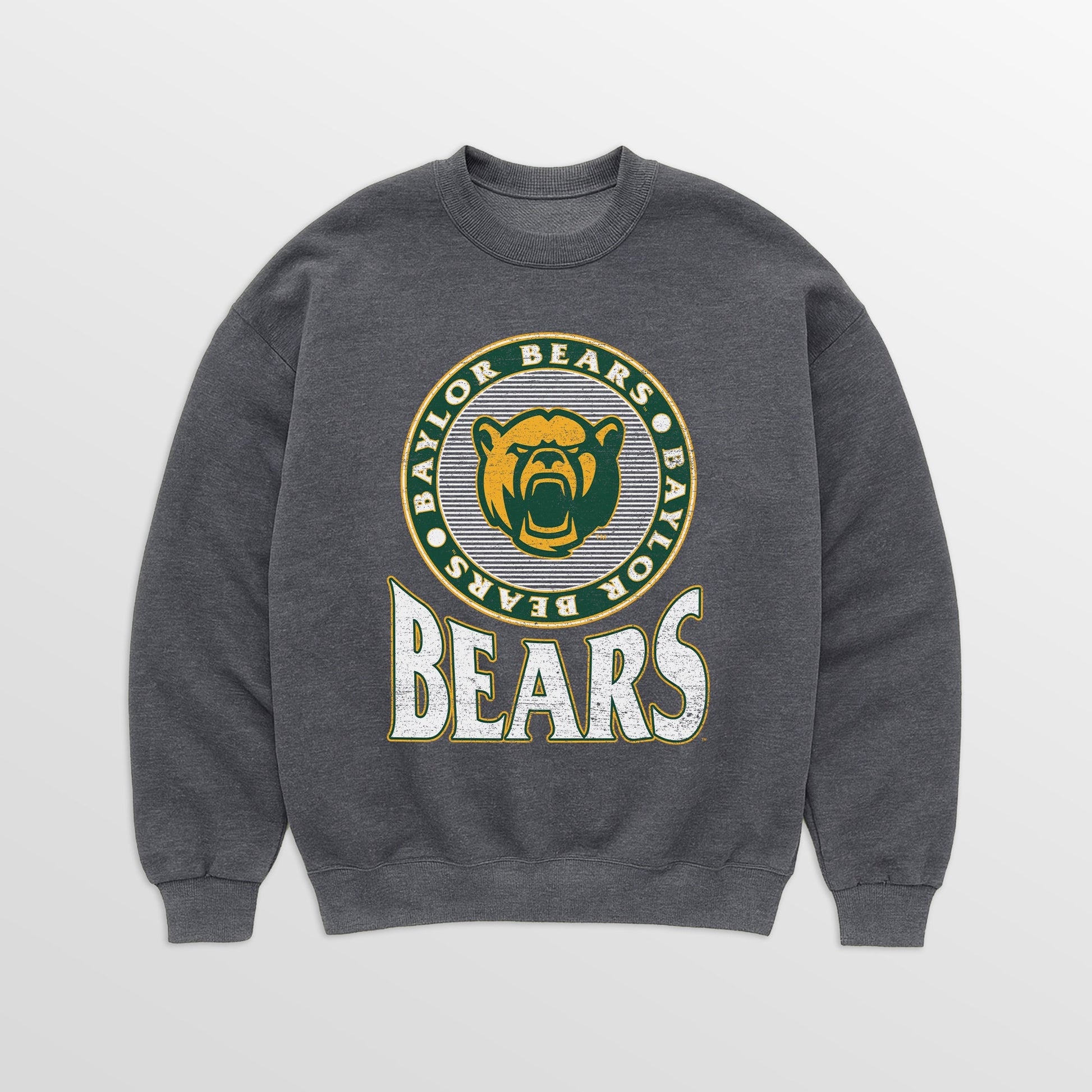BAYLOR BEARS SATURDAY SEAL PREMIUM FLEECE DROP SHOULDER CREWNECK PULLOVER