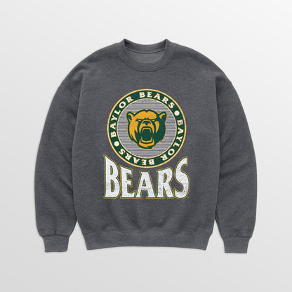BAYLOR BEARS SATURDAY SEAL PREMIUM FLEECE DROP SHOULDER CREWNECK PULLOVER