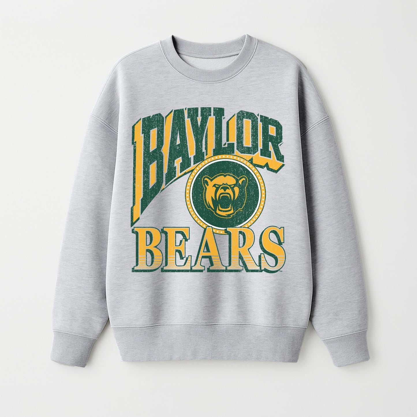 BAYLOR BEARS GAME ON PREMIUM FLEECE DROP SHOULDER CREWNECK PULLOVER
