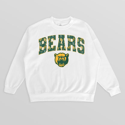 BAYLOR BEARS SWEET PLAY PREMIUM FLEECE DROP SHOULDER CREWNECK PULLOVER
