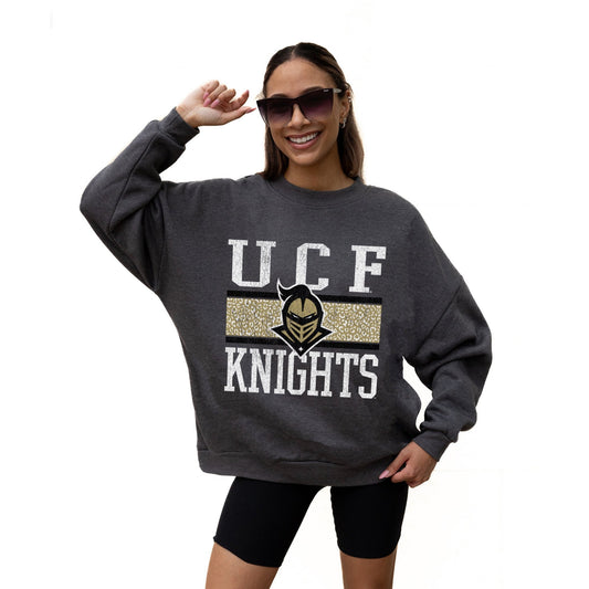 CENTRAL FLORIDA KNIGHTS WILD TAILGATE LONG SLEEVE UNISEX FIT PREMIUM FLEECE CREWNECK SWEATSHIRT WITH RIBBED KNIT NECKLINE, WRIST, AND WAISTBAND - The Club