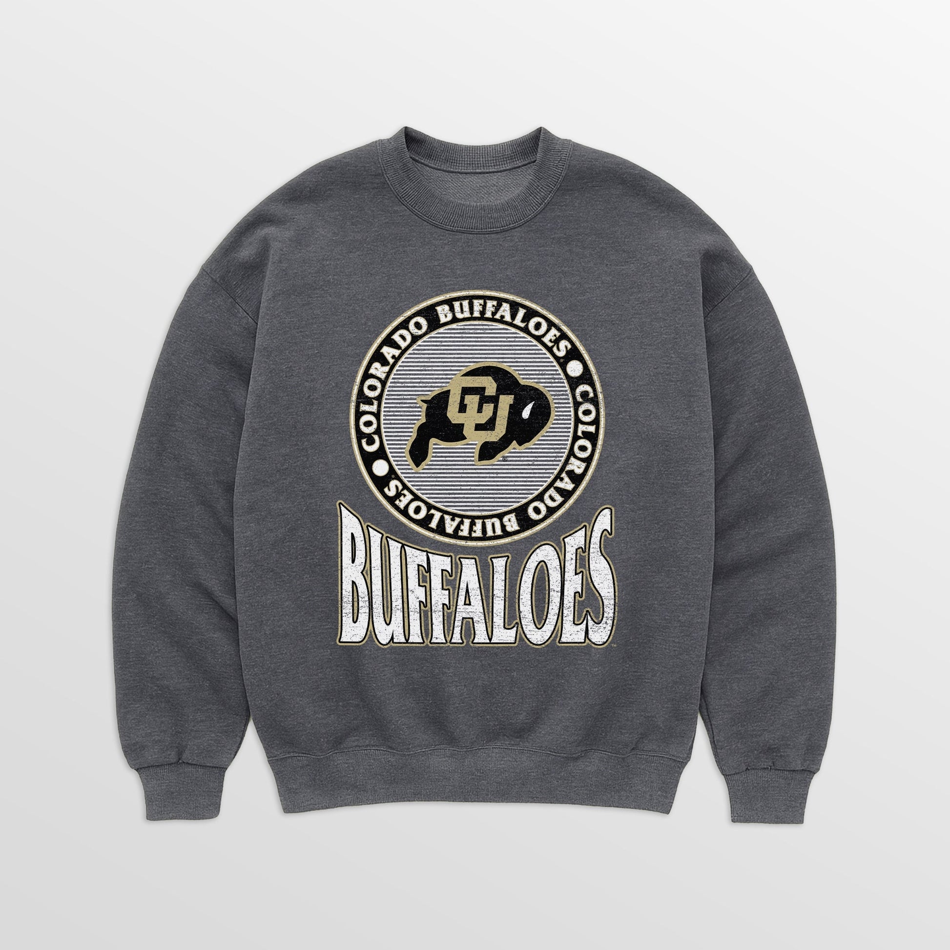 COLORADO BUFFALOES SATURDAY SEAL PREMIUM FLEECE DROP SHOULDER CREWNECK PULLOVER