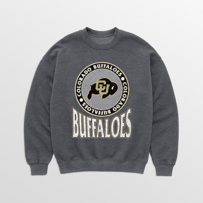 COLORADO BUFFALOES SATURDAY SEAL PREMIUM FLEECE DROP SHOULDER CREWNECK PULLOVER